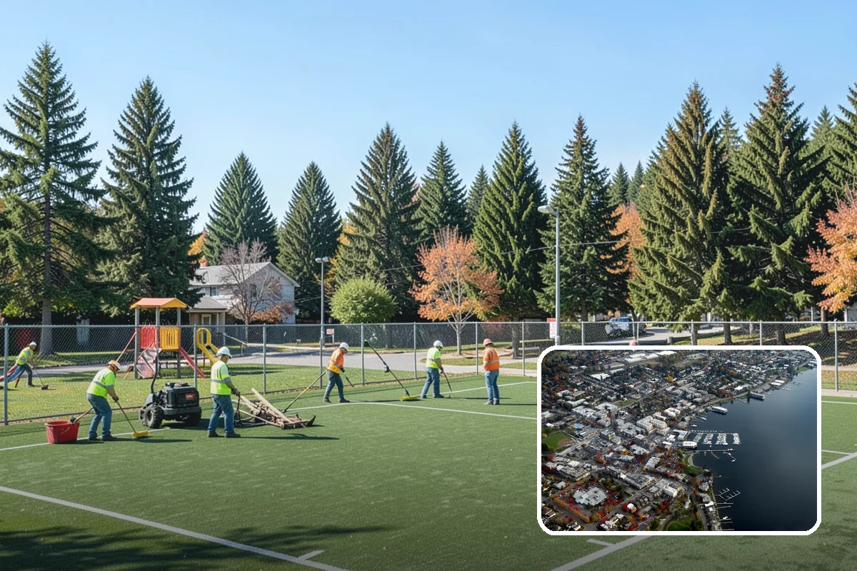Playground Surfacing in Kirkland, King County, WA - Provides consistent, ADA-accessible fall protection