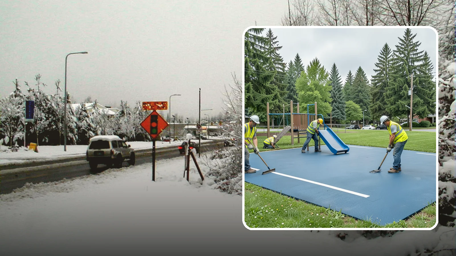Playground Surfacing in Newcastle, King County, WA - Installation and repair of poured-in-place and safety surfacing systems for accessible public play areas.