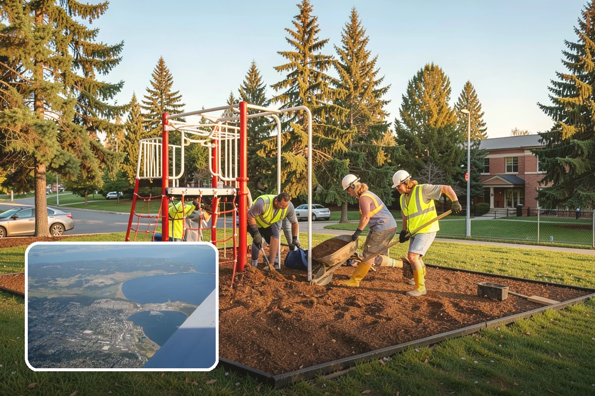 Playground Surfacing in Oak Harbor, Island County, WA - Provides consistent, ADA-accessible fall protection