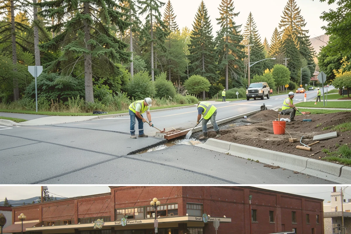 Playground Surfacing in Sedro-Woolley, Skagit County, WA - Installation and curing are best scheduled during warm, dry summer weather to ensure proper adhesion and set.