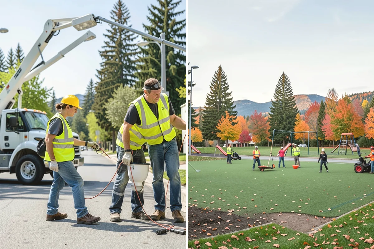 Playground Surfacing in Steilacoom, Pierce County, WA - Evaluate existing surfacing condition and accessibility gaps