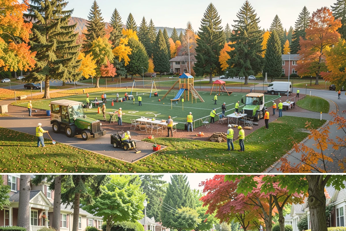 Plaza Cleaning in Beaux Arts Village, King County, WA - Schedule plaza cleaning in late spring ahead of the summer event and festival season, with touch-ups timed to major gatherings.