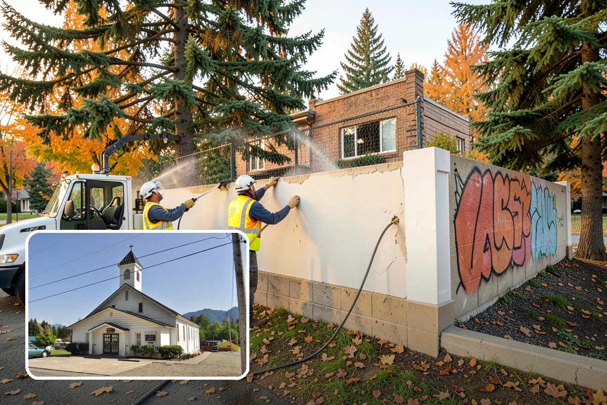Plaza Cleaning in Concrete, Skagit County, WA - Protects delicate plaza materials with surface-matched cleaning methods