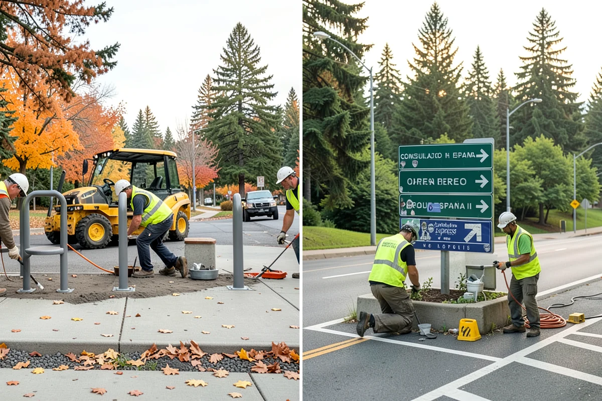 Plaza Cleaning in Concrete, Skagit County, WA - Assess plaza materials, features, and problem areas with facilities staff