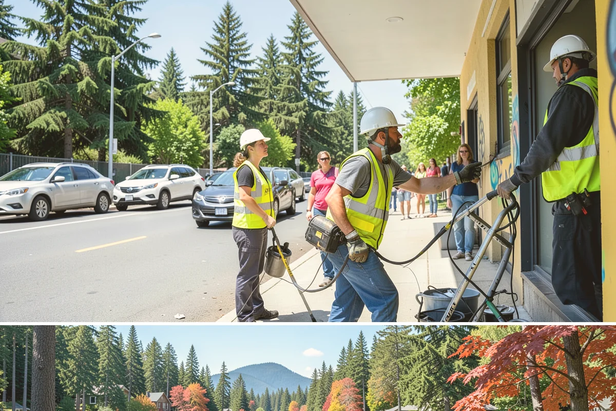 Plaza Cleaning in Covington, King County, WA - Schedule plaza cleaning in late spring ahead of the summer event and festival season, with touch-ups timed to major gatherings.