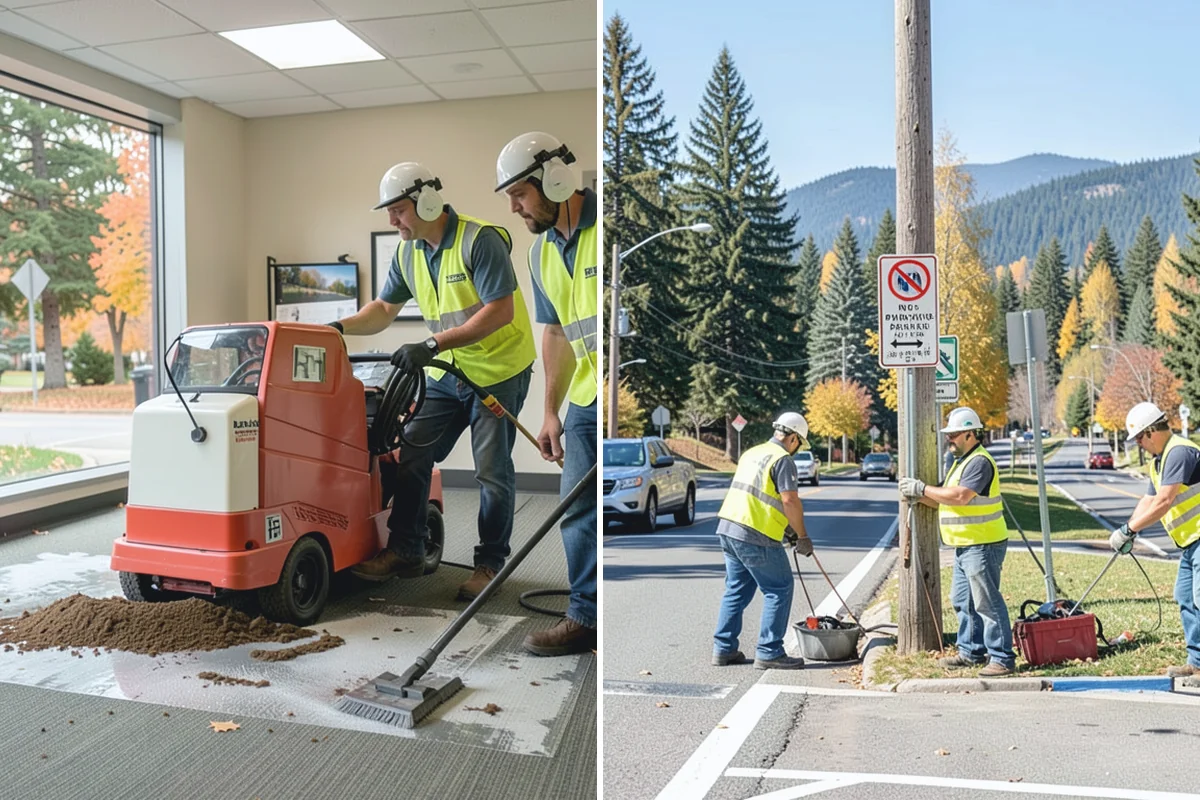 Plaza Cleaning in Darrington, Snohomish County, WA - Assess plaza materials, features, and problem areas with facilities staff
