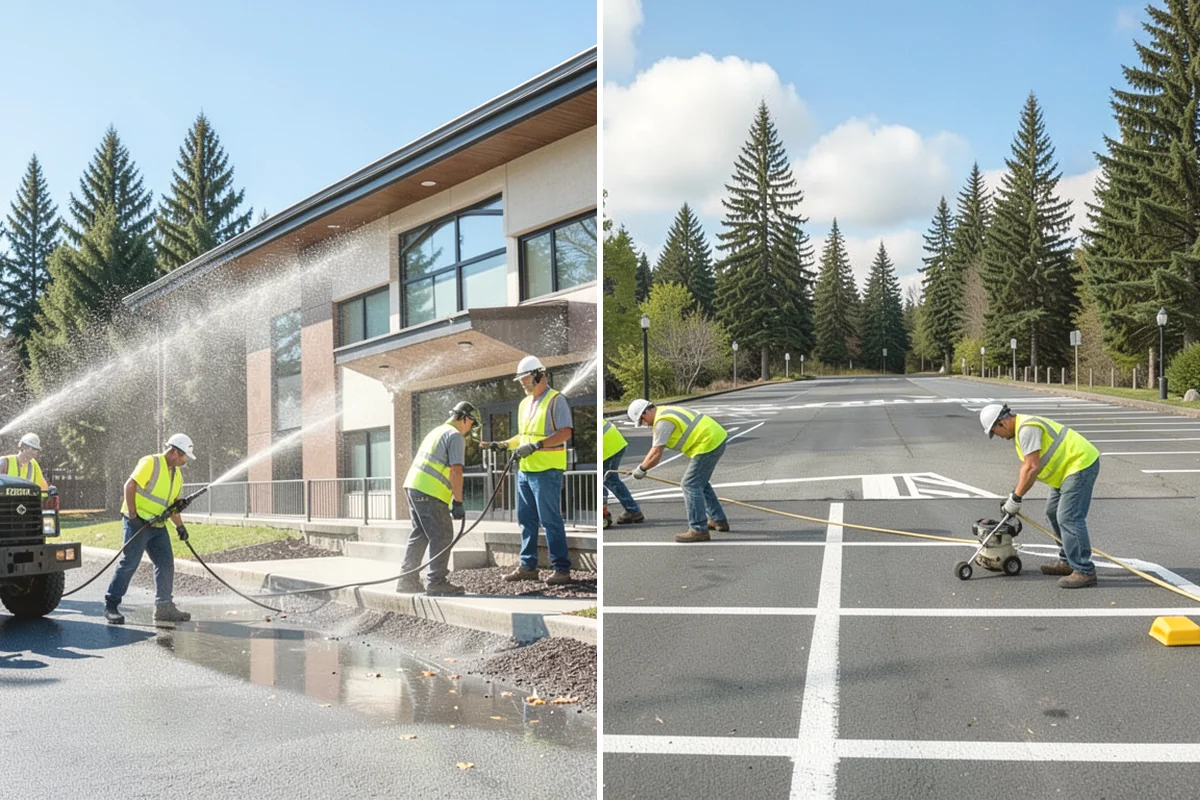 Plaza Cleaning in Duvall, King County, WA - Assess plaza materials, features, and problem areas with facilities staff