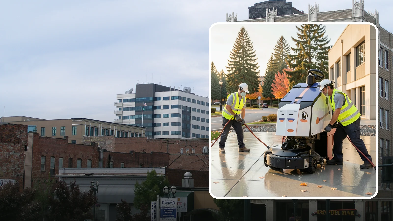 Plaza Cleaning in Everett, Snohomish County, WA - Deep-clean civic plazas and public gathering spaces to keep hardscape surfaces safe, presentable, and event-ready.