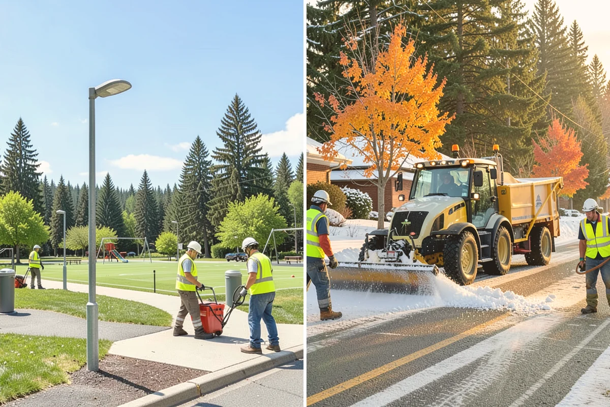Plaza Cleaning in Fife, Pierce County, WA - Assess plaza materials, features, and problem areas with facilities staff