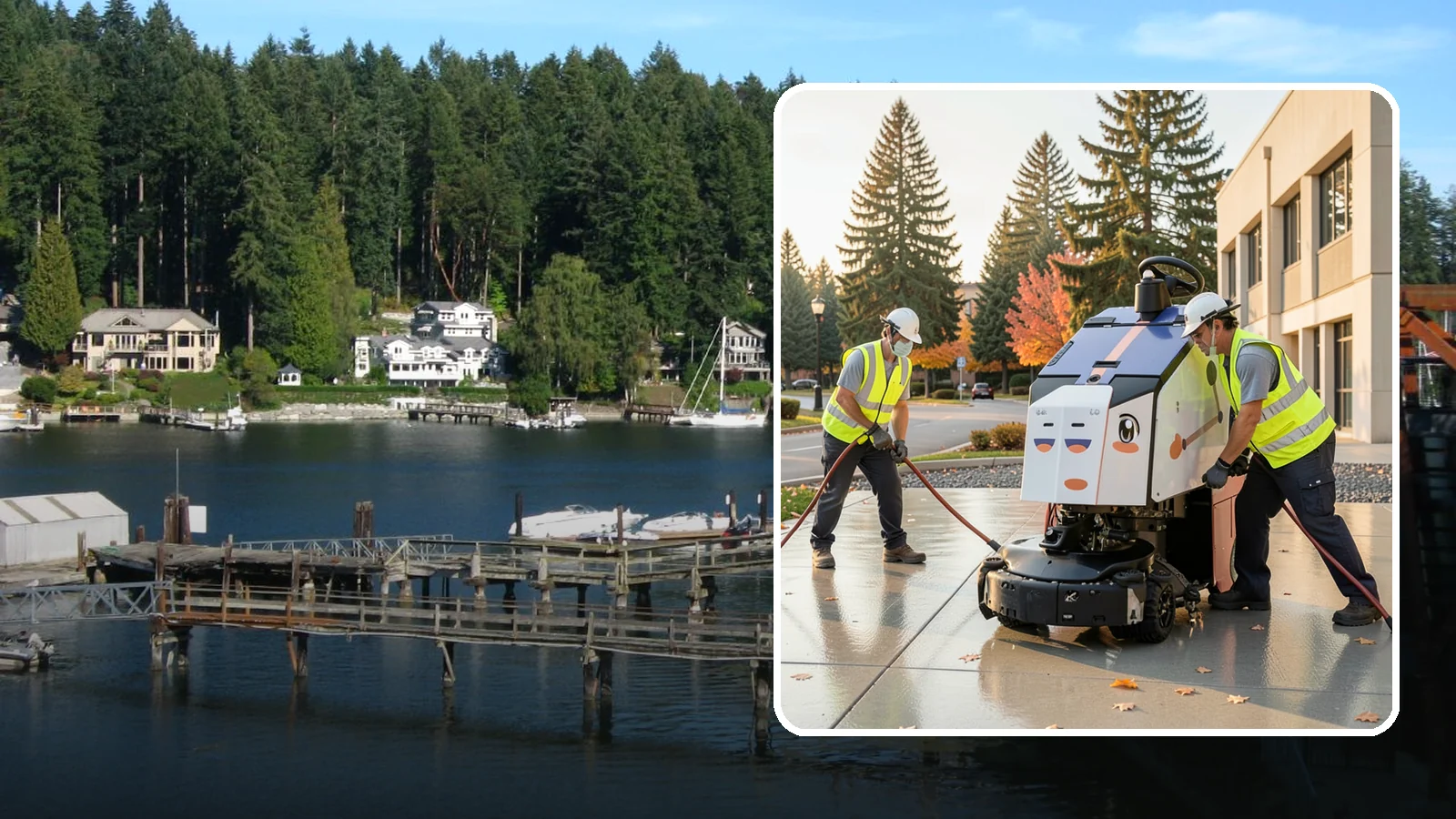 Plaza Cleaning in Gig Harbor, Pierce County, WA - Deep-clean civic plazas and public gathering spaces to keep hardscape surfaces safe, presentable, and event-ready.
