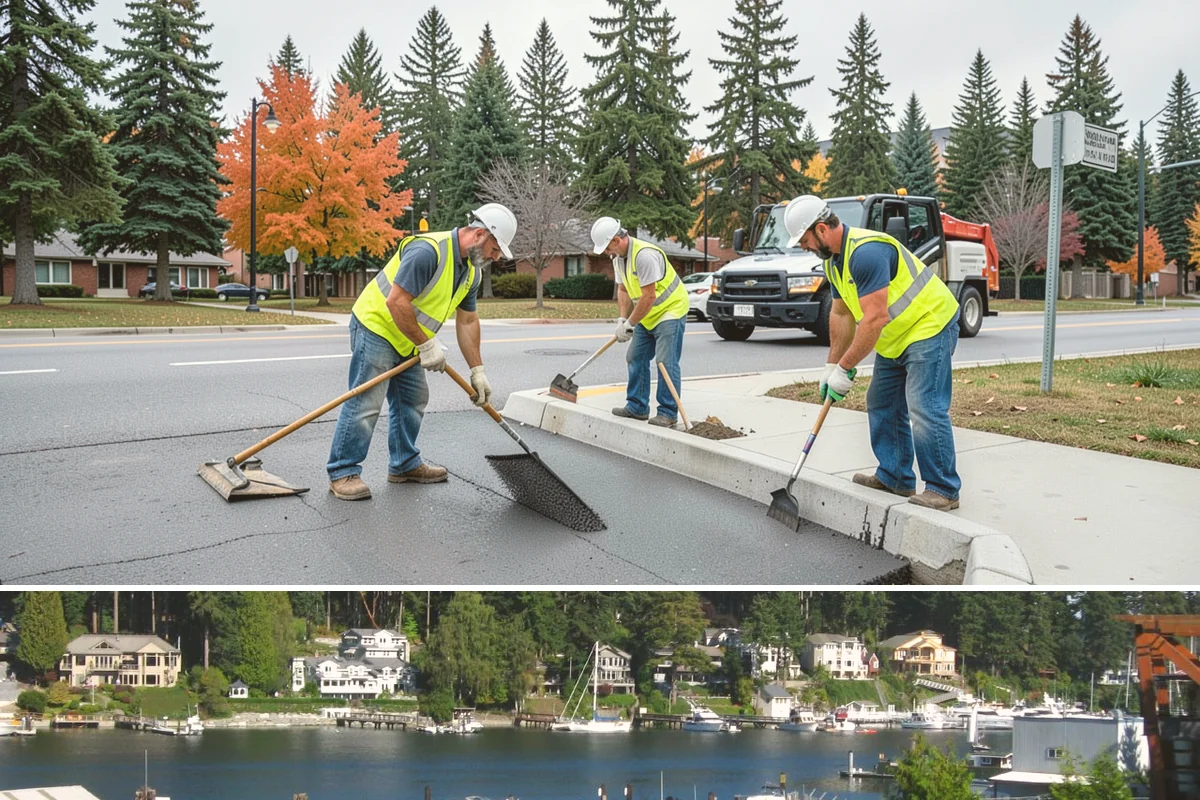 Plaza Cleaning in Gig Harbor, Pierce County, WA - Schedule plaza cleaning in late spring ahead of the summer event and festival season, with touch-ups timed to major gatherings.