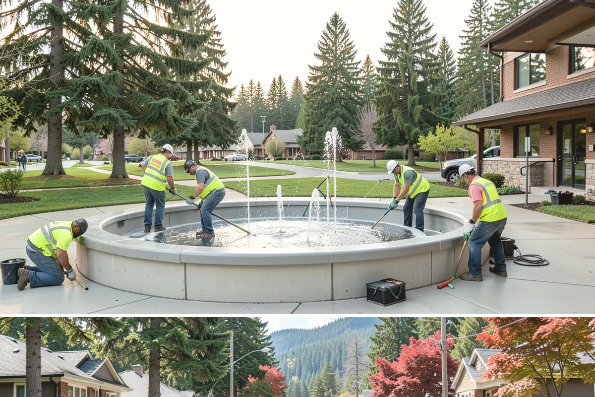 Plaza Cleaning in Hunts Point, King County, WA - Schedule plaza cleaning in late spring ahead of the summer event and festival season, with touch-ups timed to major gatherings.