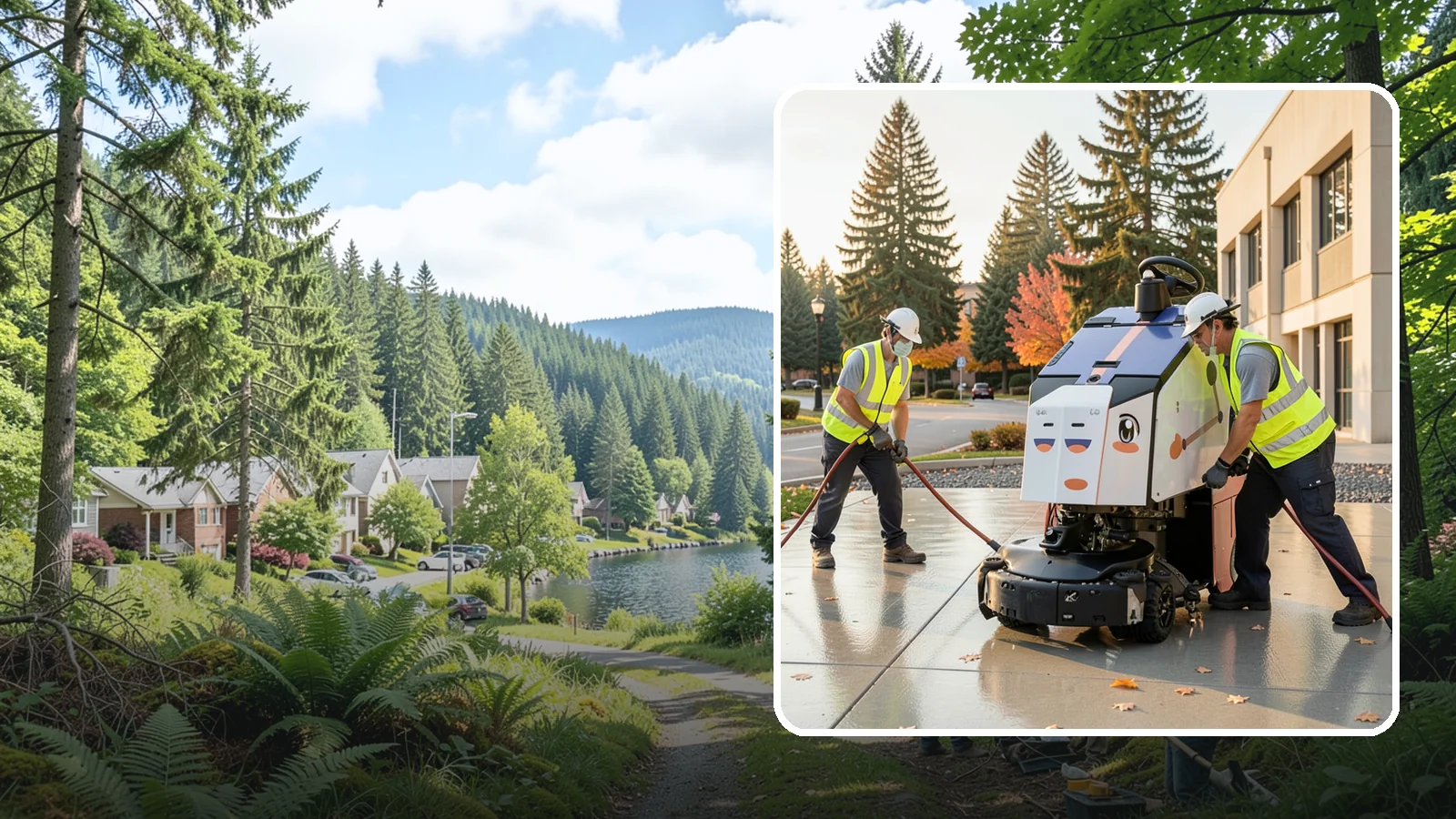 Plaza Cleaning in Lake Forest Park, King County, WA - Deep-clean civic plazas and public gathering spaces to keep hardscape surfaces safe, presentable, and event-ready.