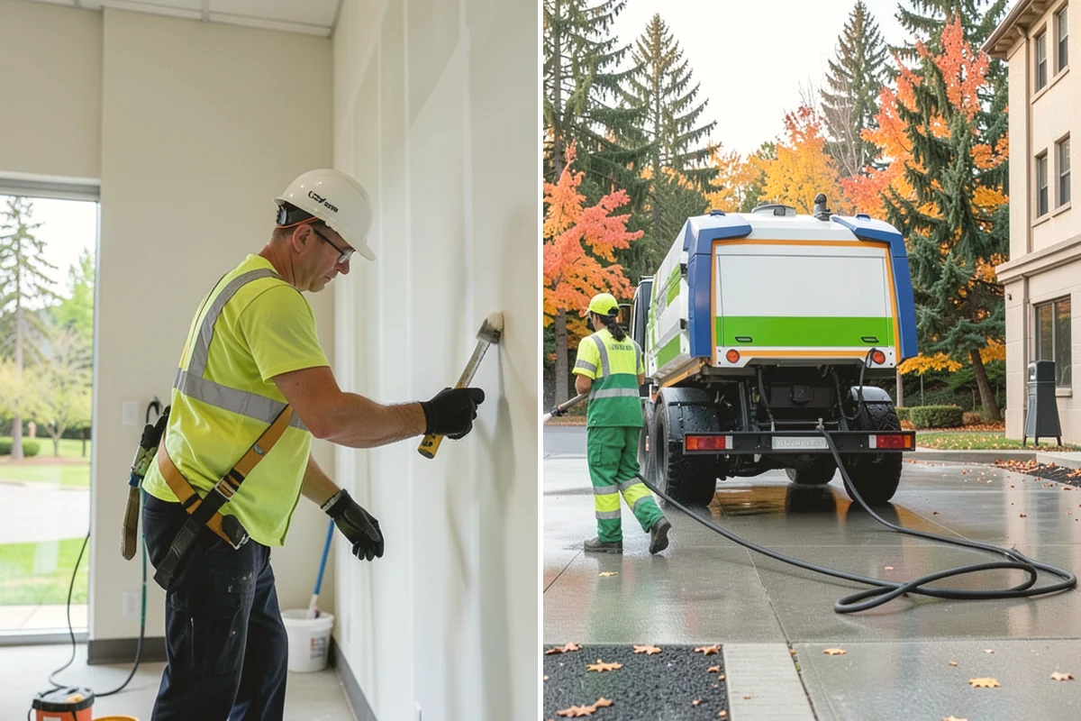 Plaza Cleaning in Mukilteo, Snohomish County, WA - Assess plaza materials, features, and problem areas with facilities staff