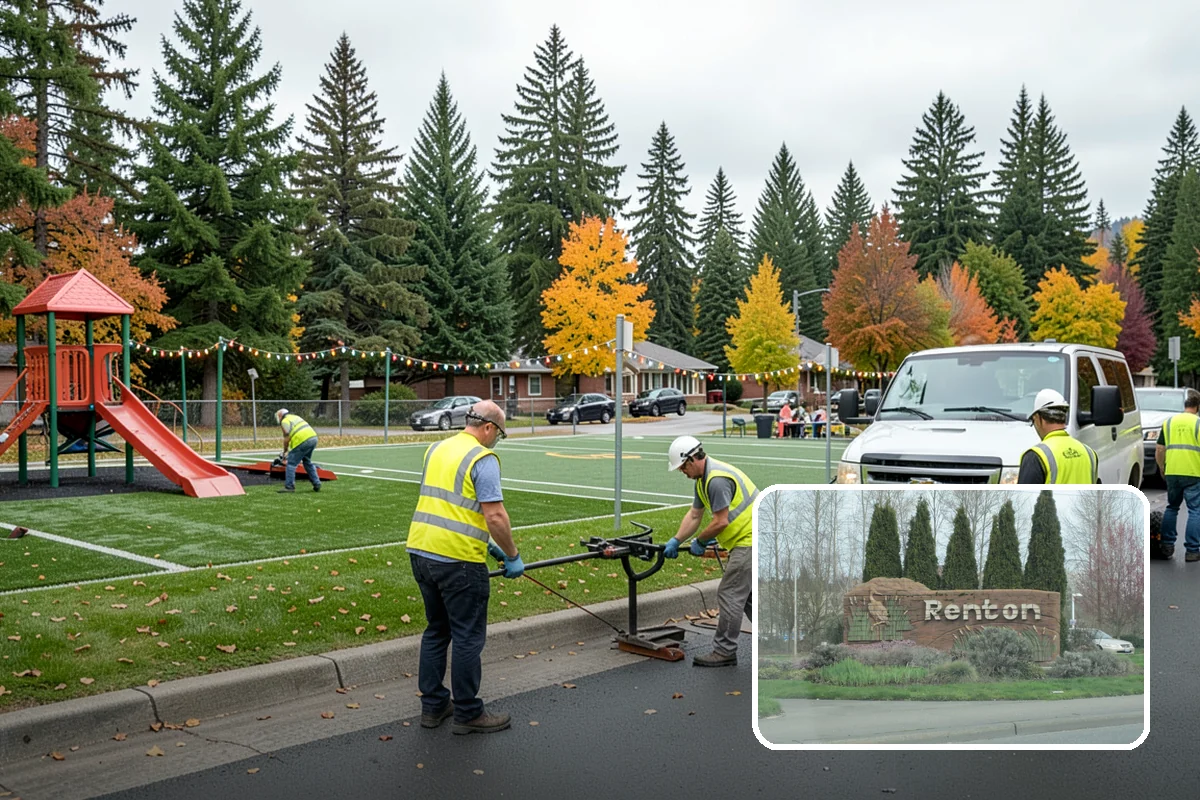 Plaza Cleaning in Renton, King County, WA - Protects delicate plaza materials with surface-matched cleaning methods