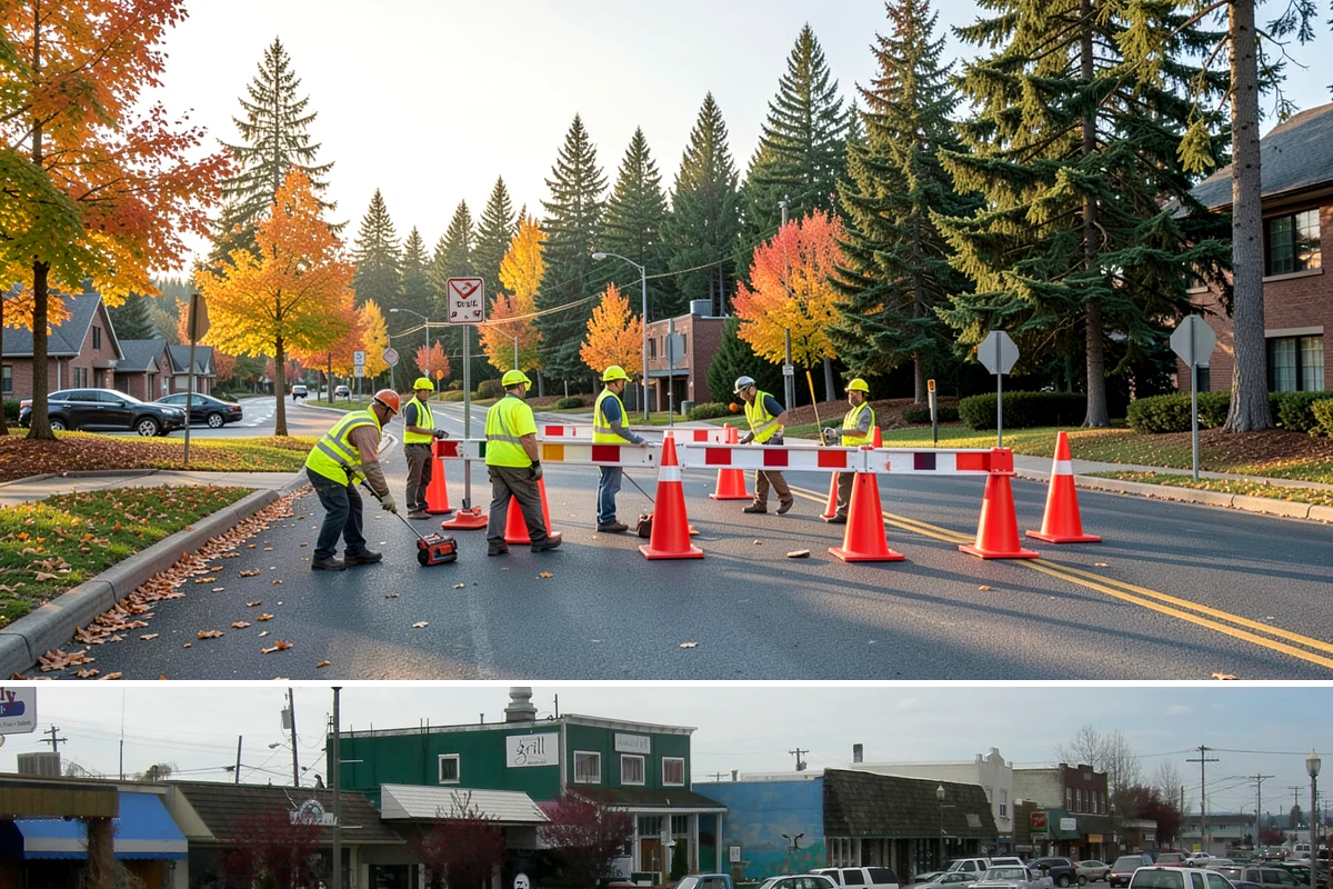 Plaza Cleaning in Stanwood, Snohomish County, WA - Schedule plaza cleaning in late spring ahead of the summer event and festival season, with touch-ups timed to major gatherings.