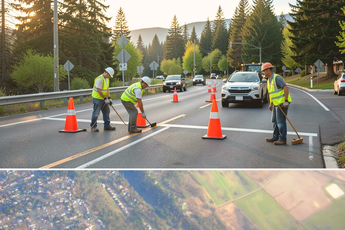 Pole Base Cleaning in Algona, King County, WA - Cleaning is well-suited to spring and summer, and after winter to remove accumulated de-icing residue.