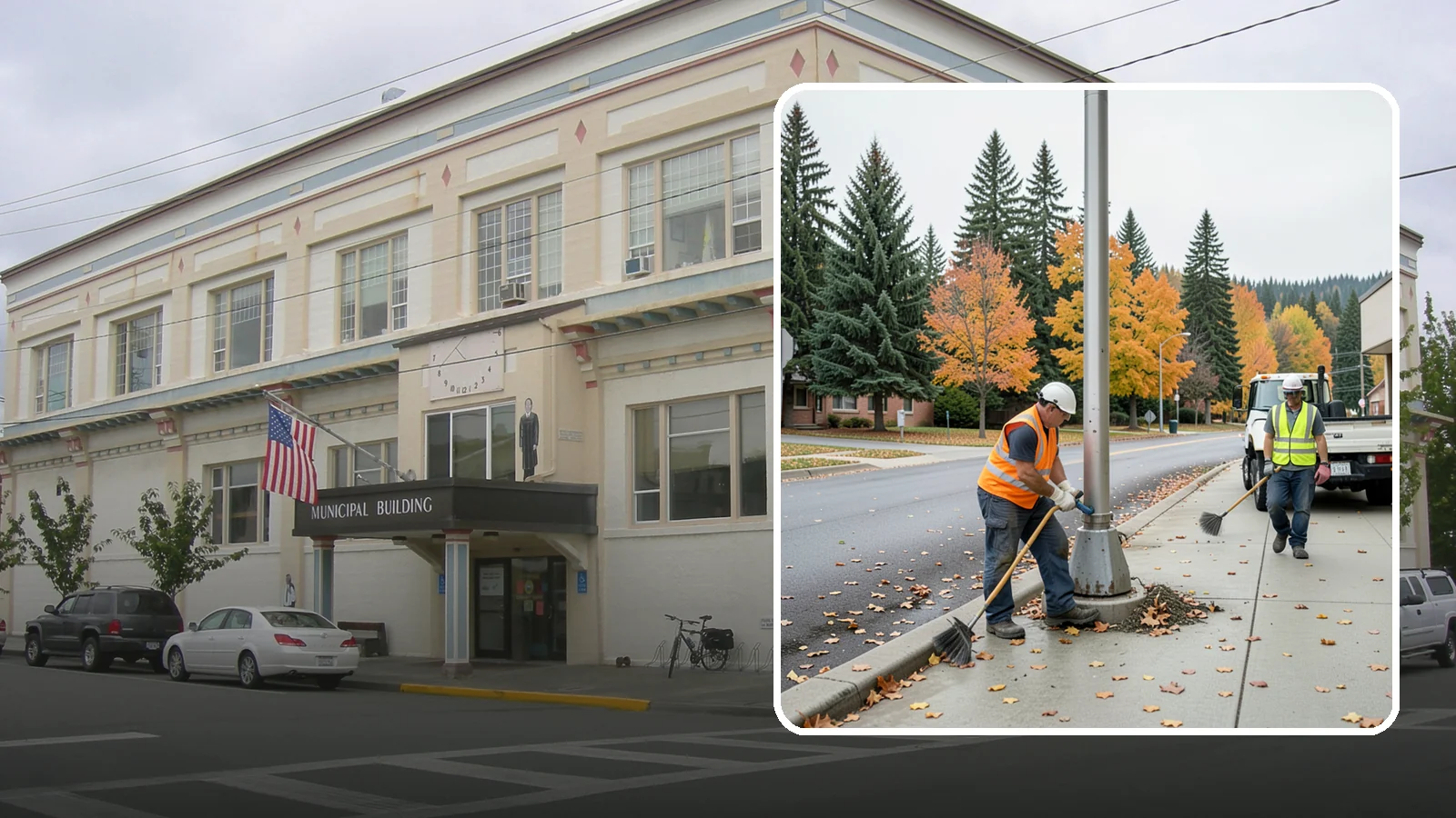Pole Base Cleaning in Anacortes, Skagit County, WA - Cleaning and clearing of light pole bases to prevent corrosion and maintain a tidy public appearance.