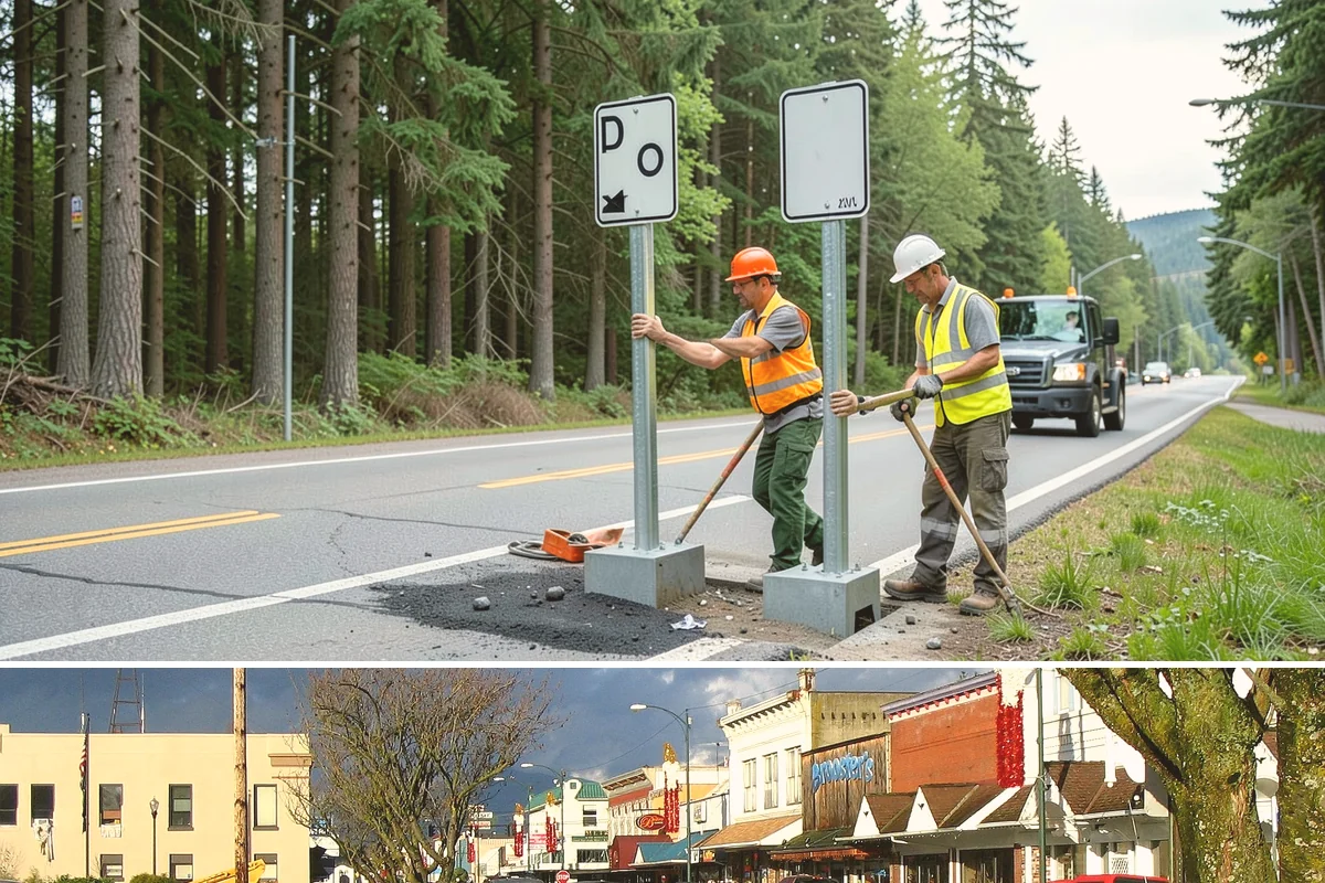 Pole Base Cleaning in Arlington, Snohomish County, WA - Cleaning is well-suited to spring and summer, and after winter to remove accumulated de-icing residue.