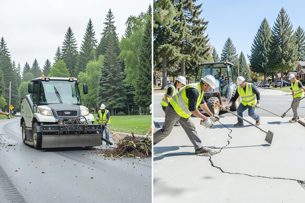 Pole Base Cleaning in Bonney Lake, Pierce County, WA - Clear vegetation and debris from around each base