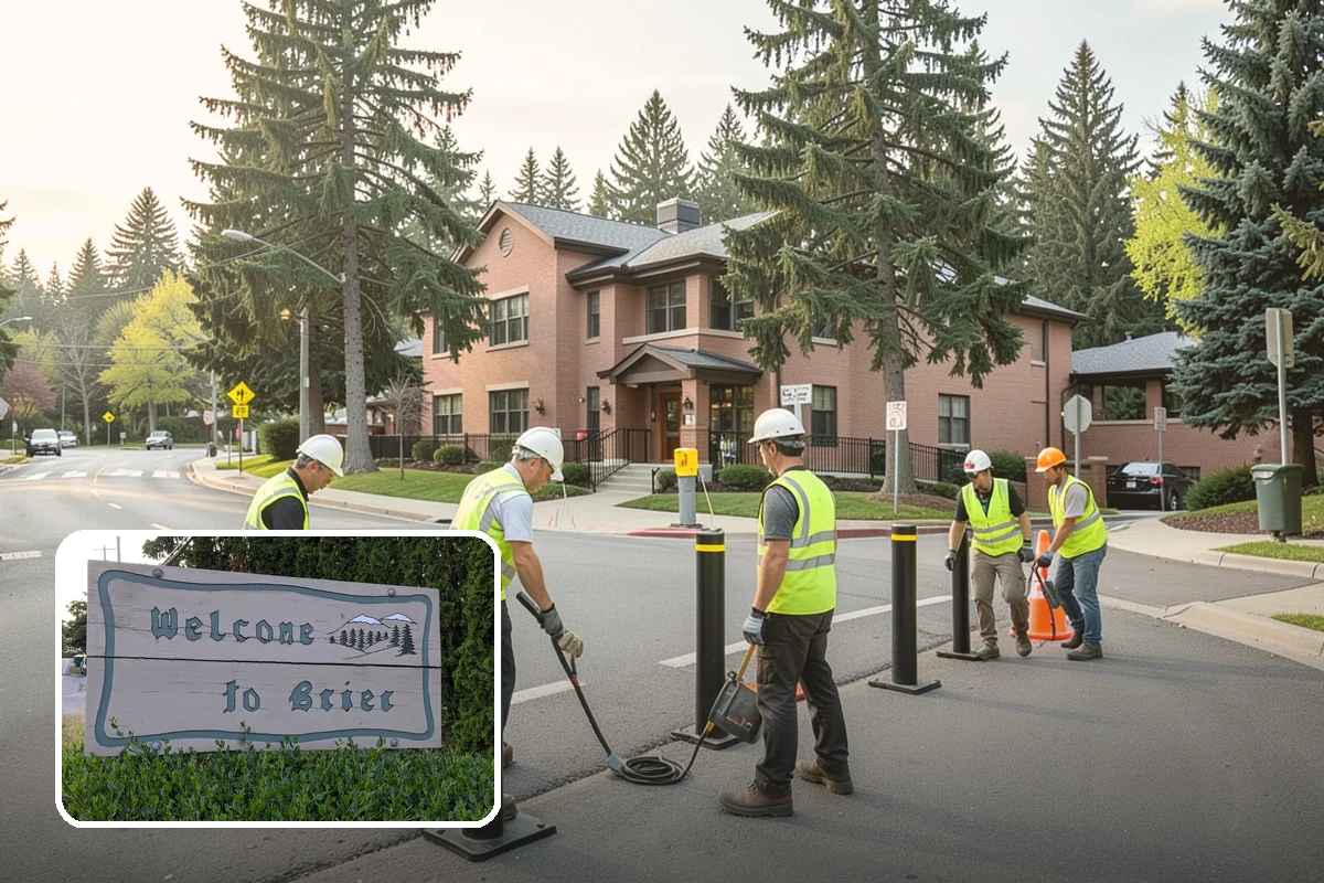 Pole Base Cleaning in Brier, Snohomish County, WA - Slows corrosion of anchor bolts and base plates