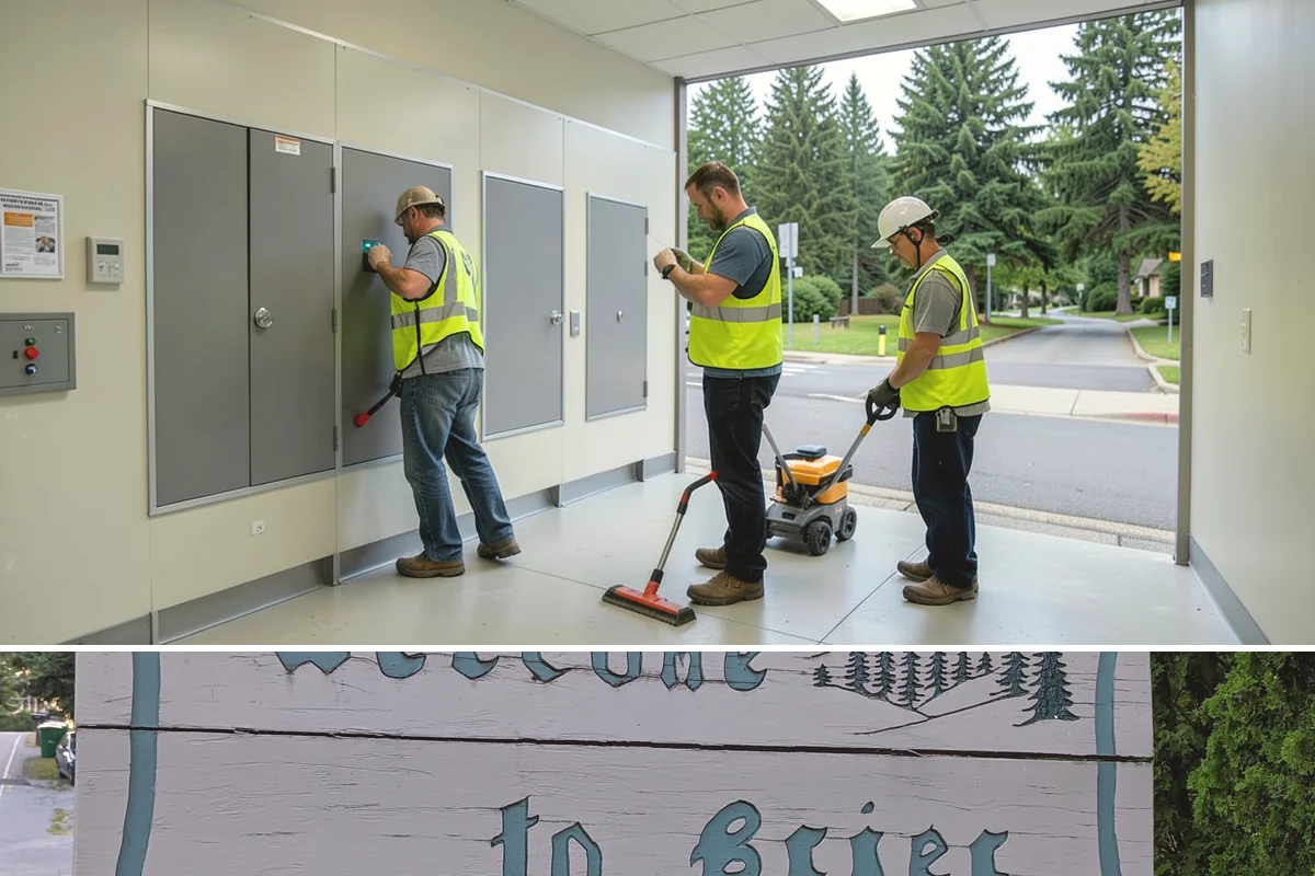Pole Base Cleaning in Brier, Snohomish County, WA - Cleaning is well-suited to spring and summer, and after winter to remove accumulated de-icing residue.