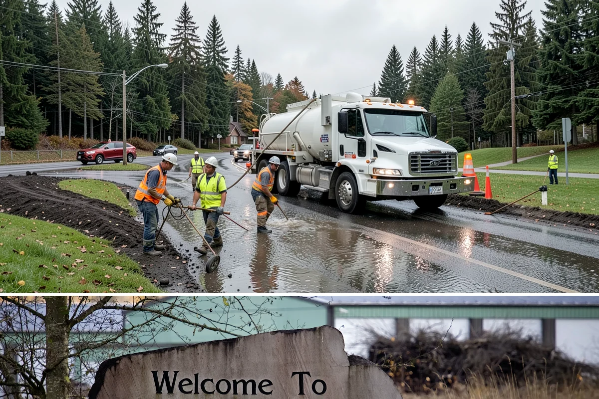 Pole Base Cleaning in Buckley, Pierce County, WA - Cleaning is well-suited to spring and summer, and after winter to remove accumulated de-icing residue.