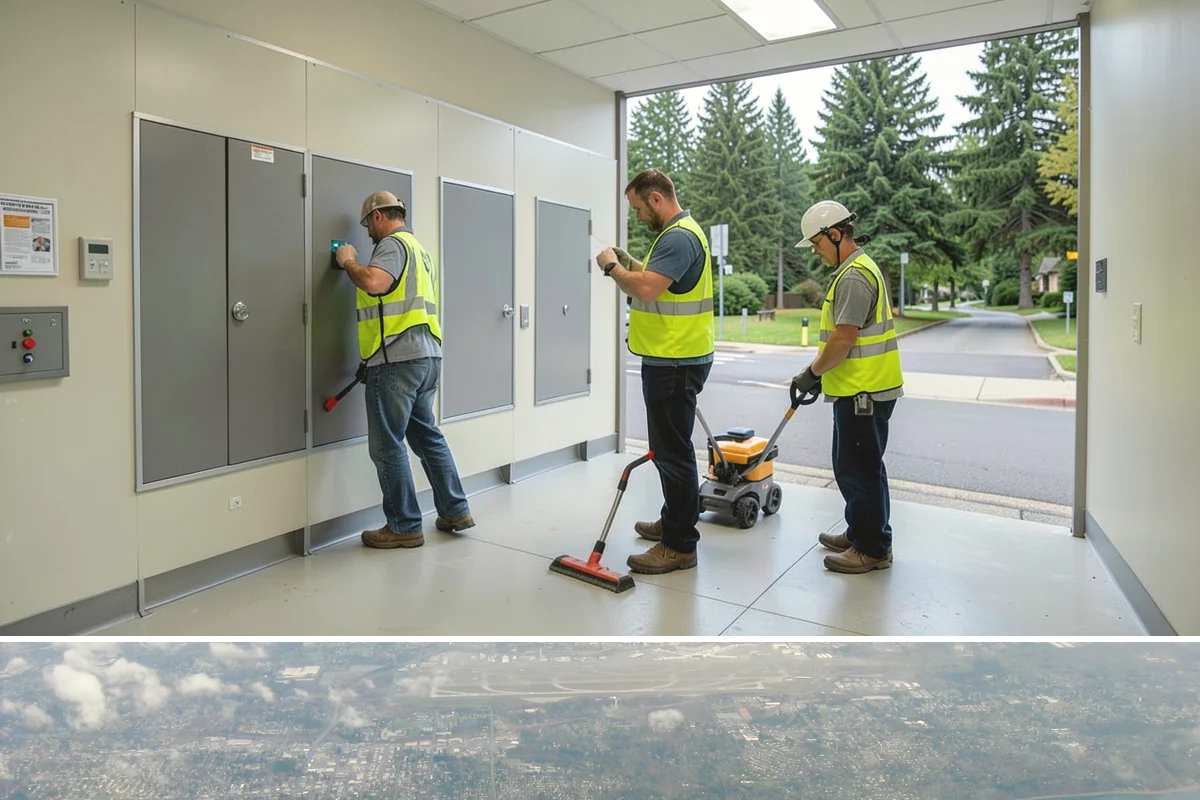 Pole Base Cleaning in Burien, King County, WA - Cleaning is well-suited to spring and summer, and after winter to remove accumulated de-icing residue.