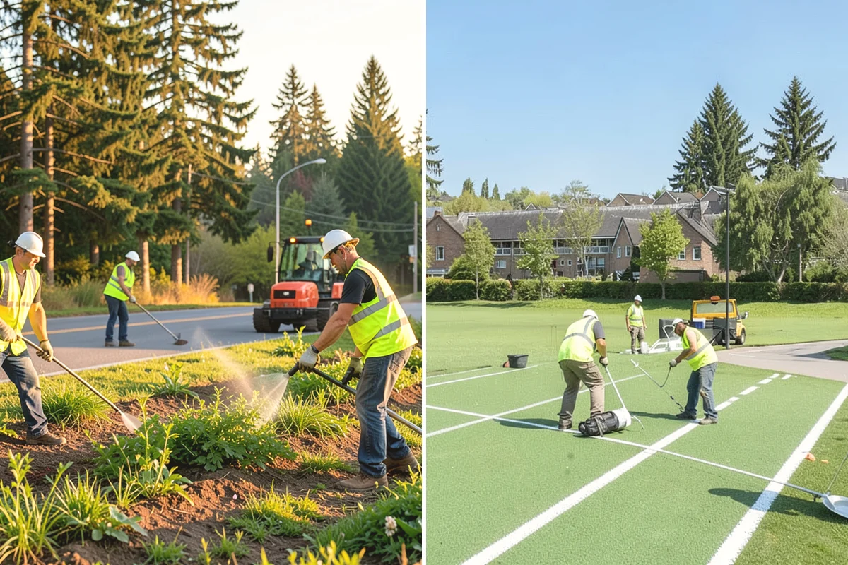 Pole Base Cleaning in Burlington, Skagit County, WA - Clear vegetation and debris from around each base