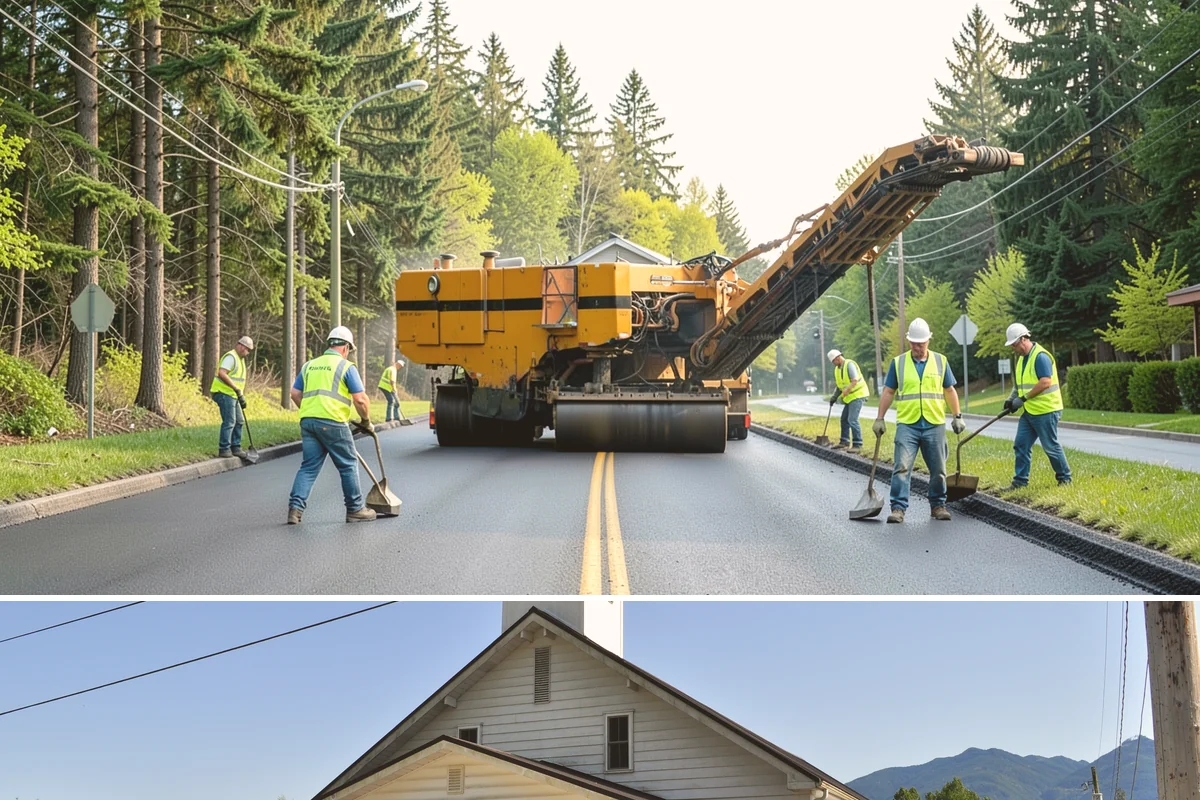 Pole Base Cleaning in Concrete, Skagit County, WA - Cleaning is well-suited to spring and summer, and after winter to remove accumulated de-icing residue.