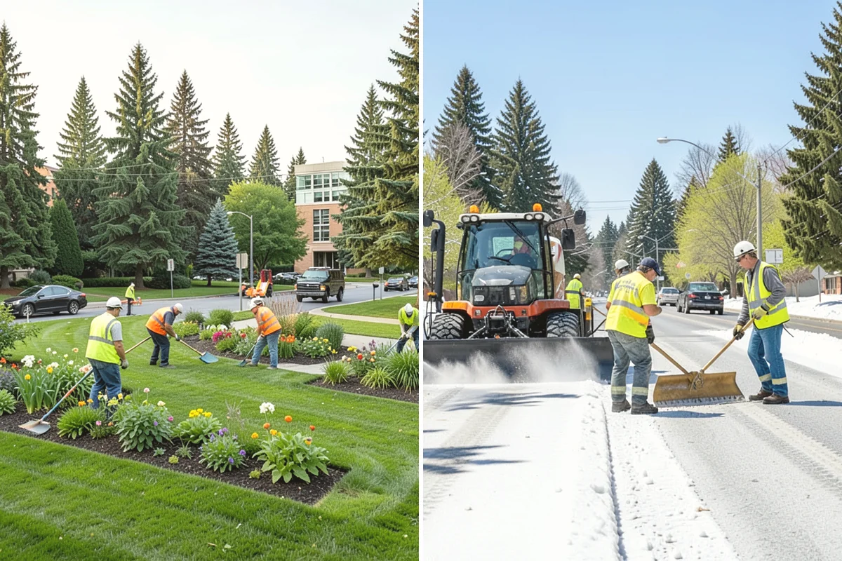 Pole Base Cleaning in Covington, King County, WA - Clear vegetation and debris from around each base