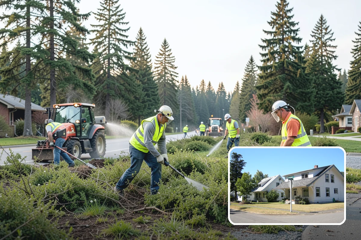 Pole Base Cleaning in DuPont, Pierce County, WA - Slows corrosion of anchor bolts and base plates