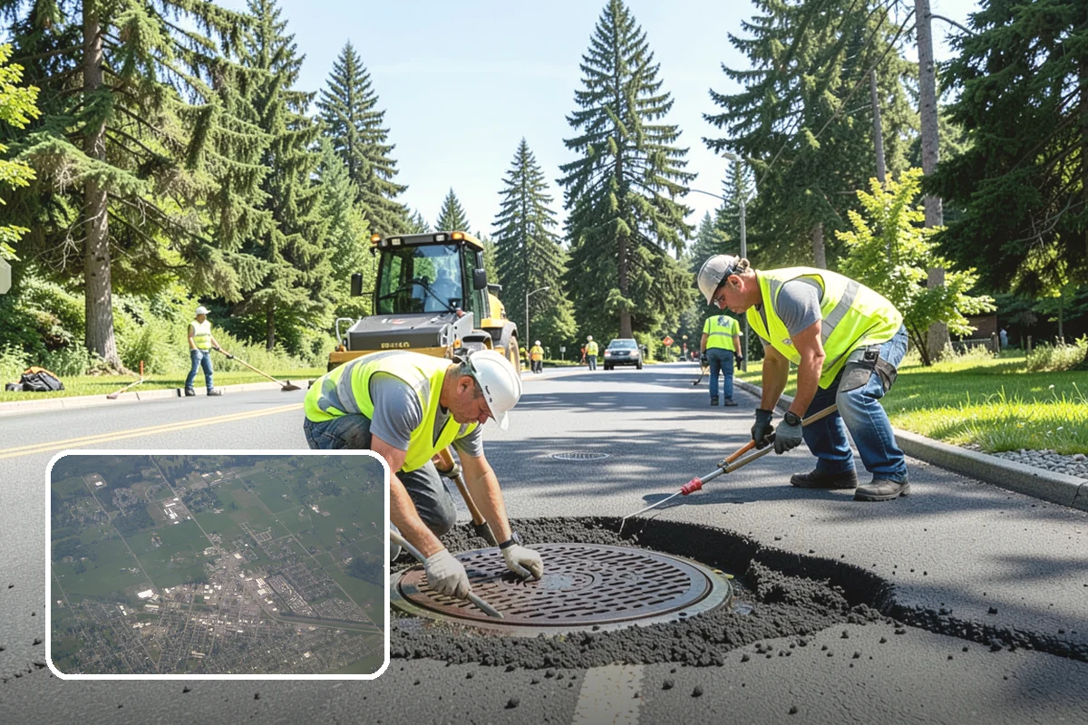 Pole Base Cleaning in Enumclaw, King County, WA - Slows corrosion of anchor bolts and base plates