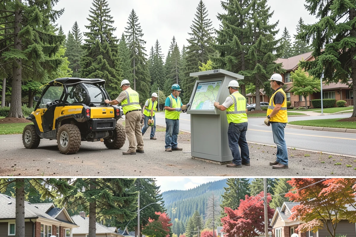 Pole Base Cleaning in Hunts Point, King County, WA - Cleaning is well-suited to spring and summer, and after winter to remove accumulated de-icing residue.