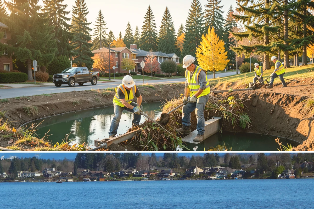 Pole Base Cleaning in Lake Stevens, Snohomish County, WA - Cleaning is well-suited to spring and summer, and after winter to remove accumulated de-icing residue.