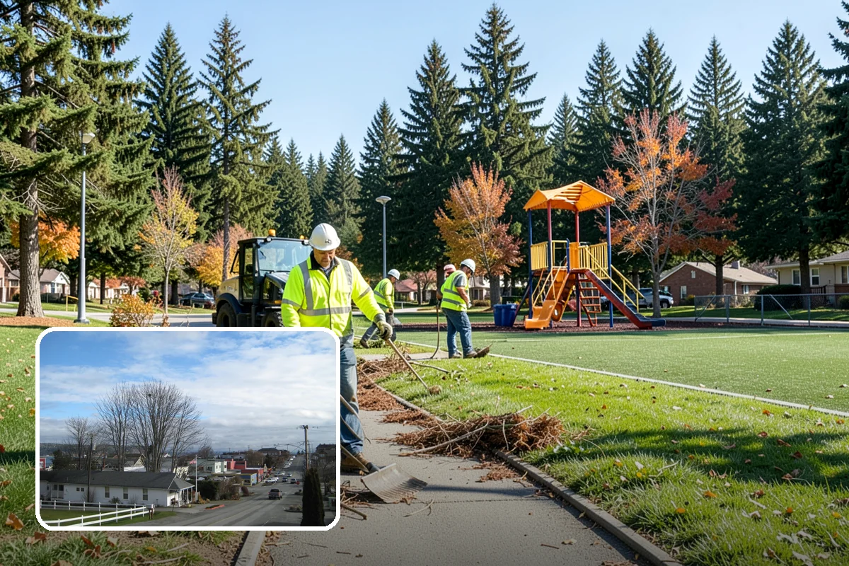 Pole Base Cleaning in Langley, Island County, WA - Slows corrosion of anchor bolts and base plates