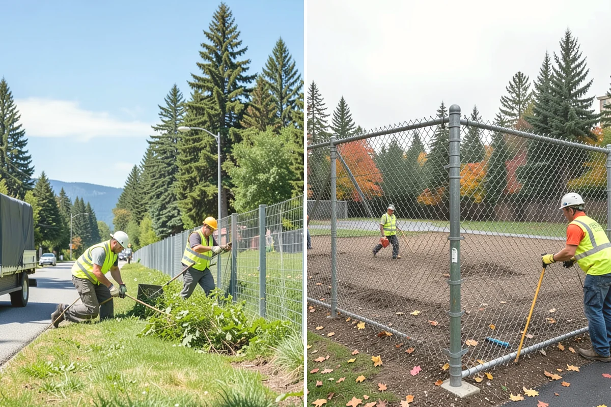 Pole Base Cleaning in Mill Creek, Snohomish County, WA - Clear vegetation and debris from around each base