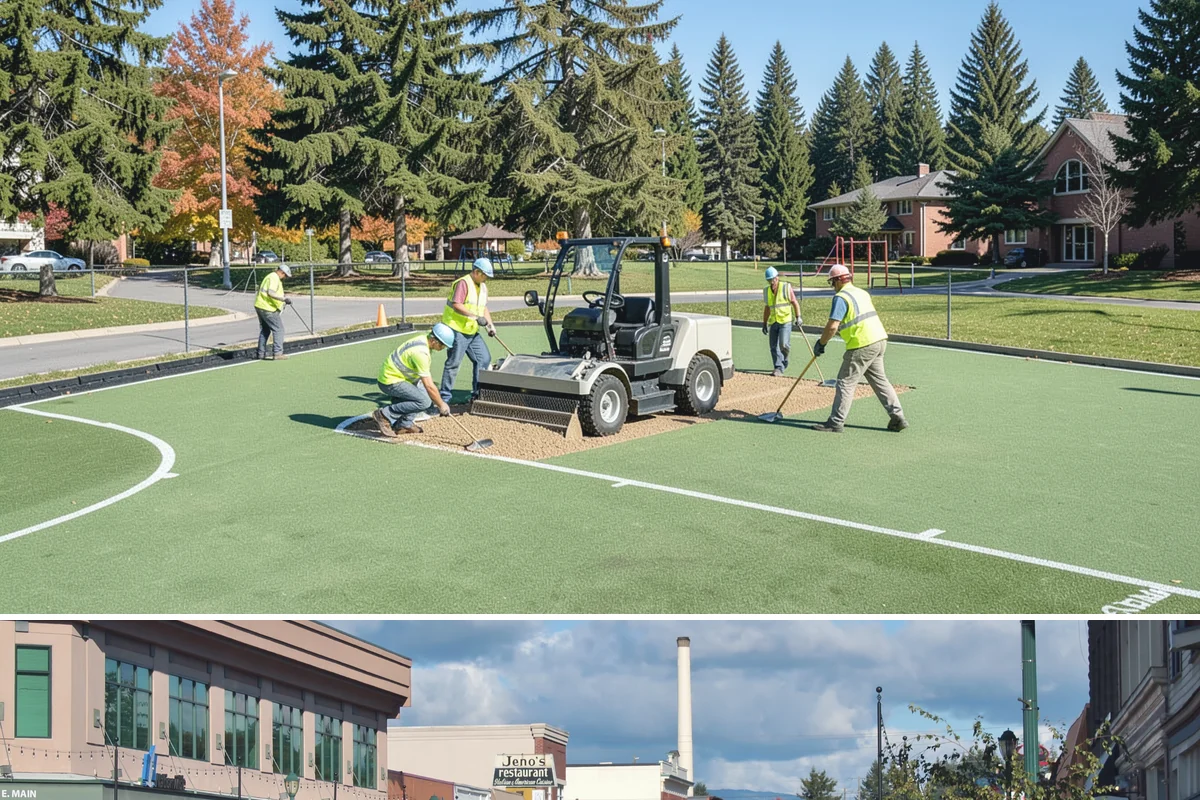 Pole Base Cleaning in Monroe, Snohomish County, WA - Cleaning is well-suited to spring and summer, and after winter to remove accumulated de-icing residue.