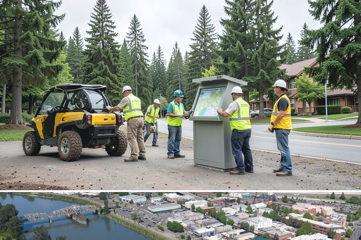 Pole Base Cleaning in Mount Vernon, Skagit County, WA - Cleaning is well-suited to spring and summer, and after winter to remove accumulated de-icing residue.