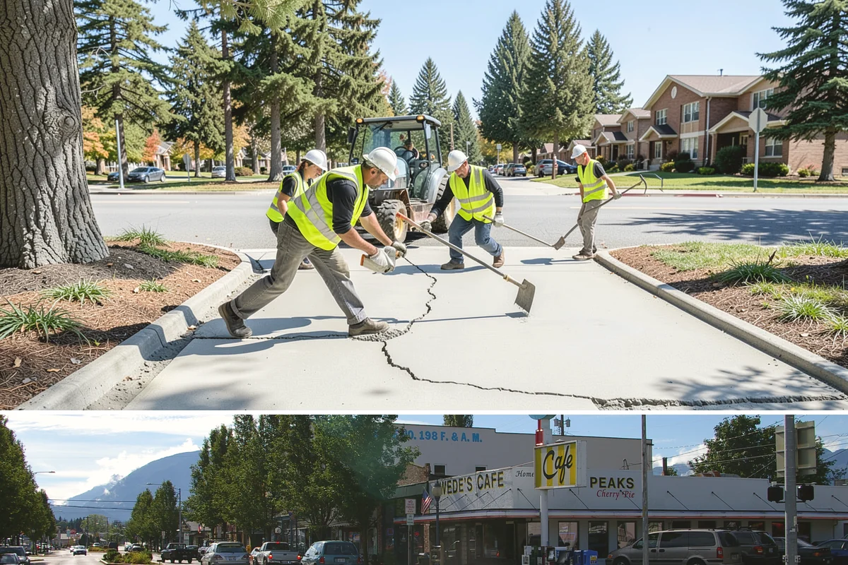 Pole Base Cleaning in North Bend, King County, WA - Cleaning is well-suited to spring and summer, and after winter to remove accumulated de-icing residue.