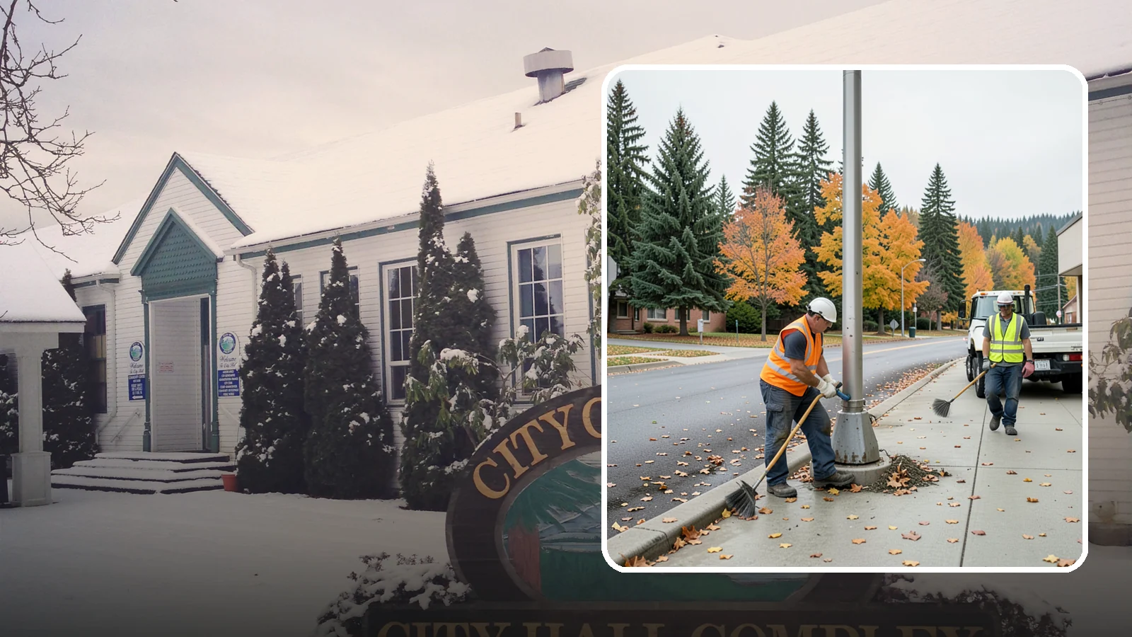 Pole Base Cleaning in Pacific, King County, WA - Cleaning and clearing of light pole bases to prevent corrosion and maintain a tidy public appearance.