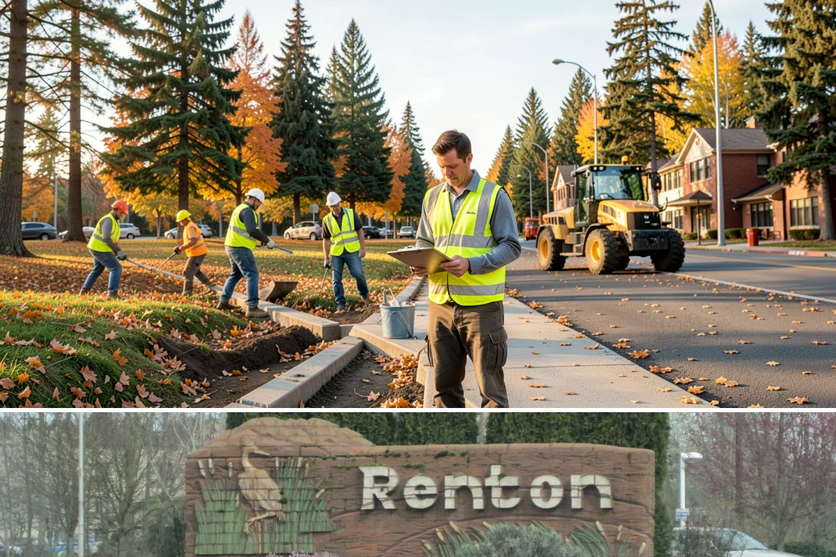 Pole Base Cleaning in Renton, King County, WA - Cleaning is well-suited to spring and summer, and after winter to remove accumulated de-icing residue.