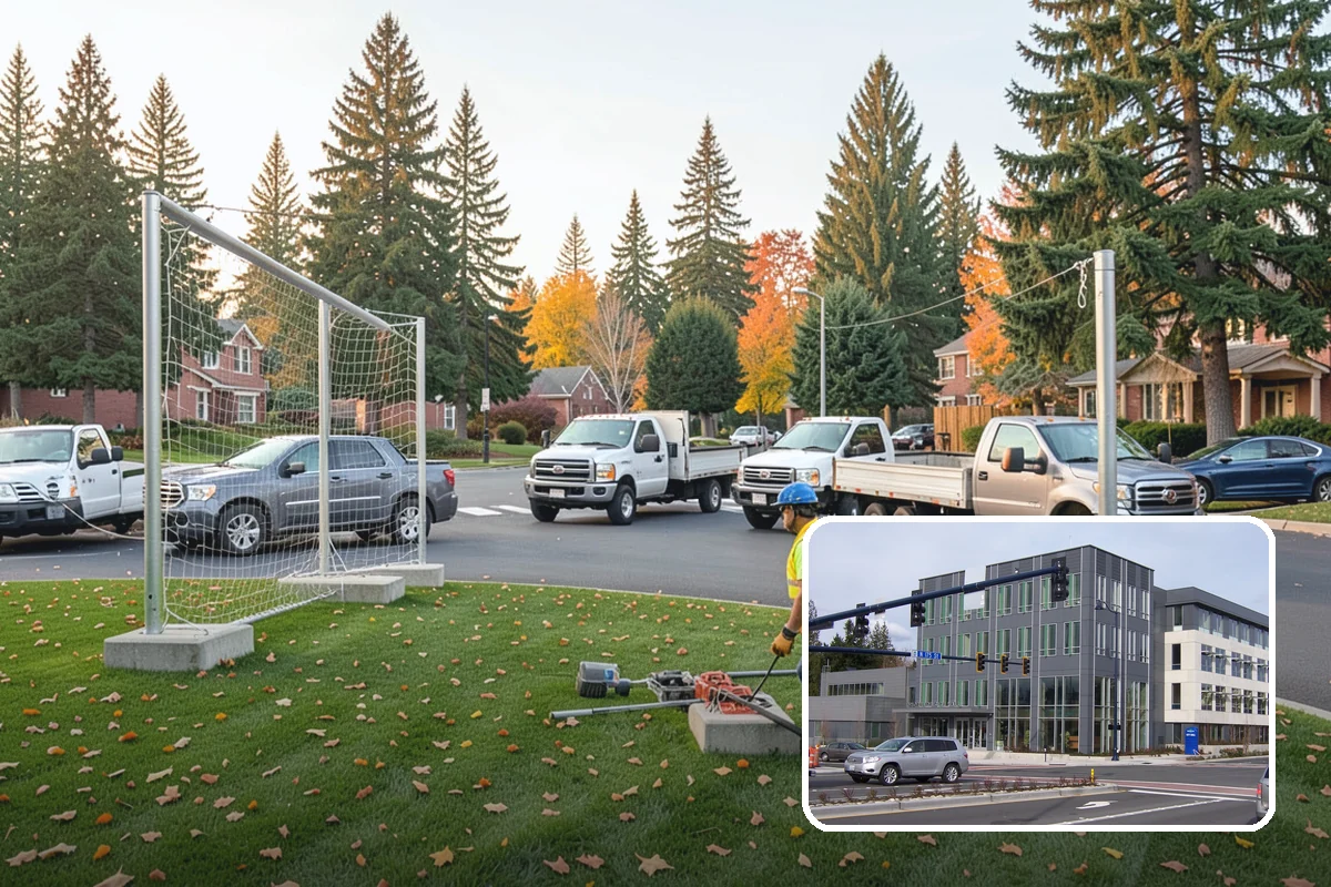 Pole Base Cleaning in Shoreline, King County, WA - Slows corrosion of anchor bolts and base plates
