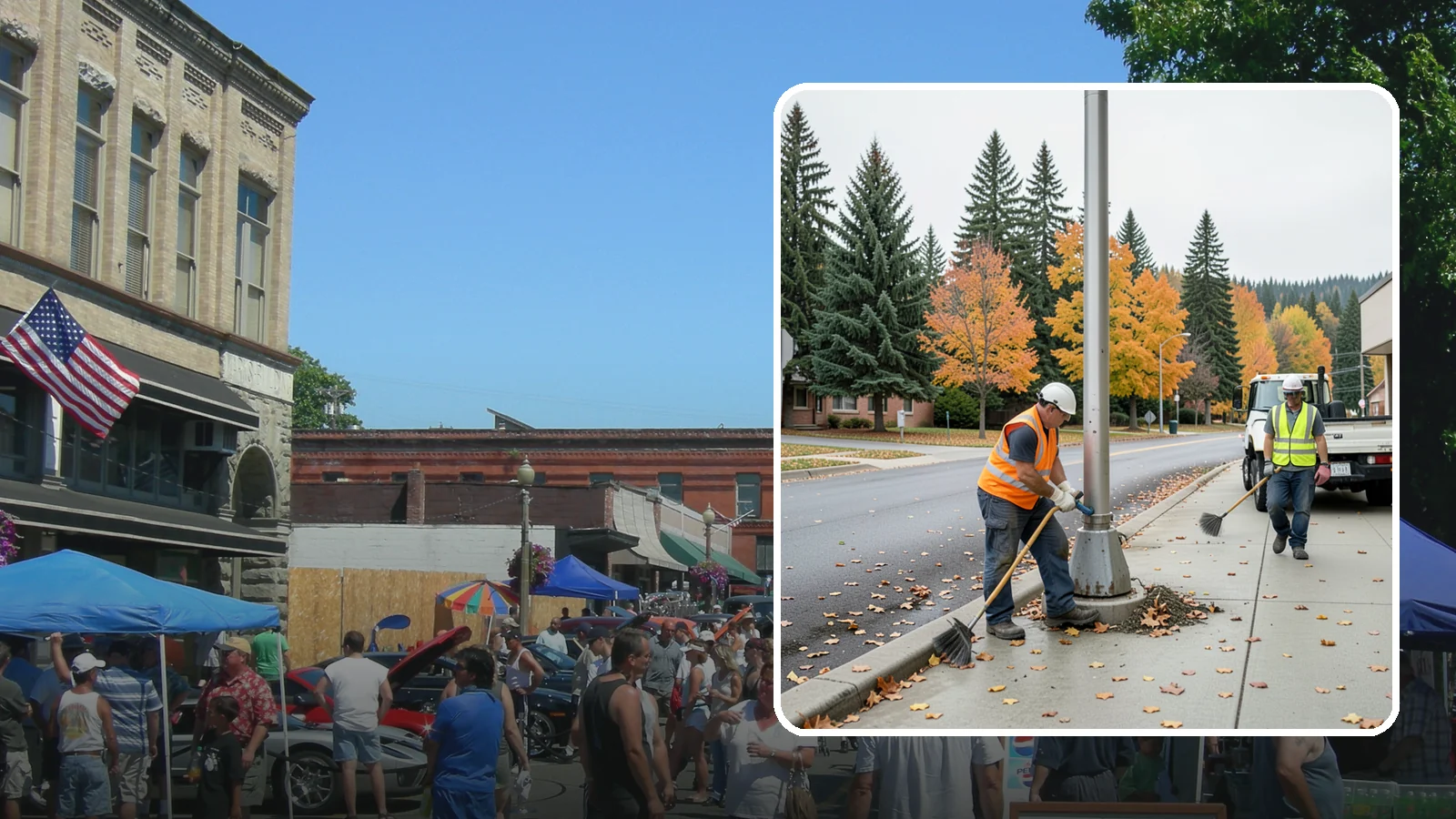 Pole Base Cleaning in Snohomish, Snohomish County, WA - Cleaning and clearing of light pole bases to prevent corrosion and maintain a tidy public appearance.