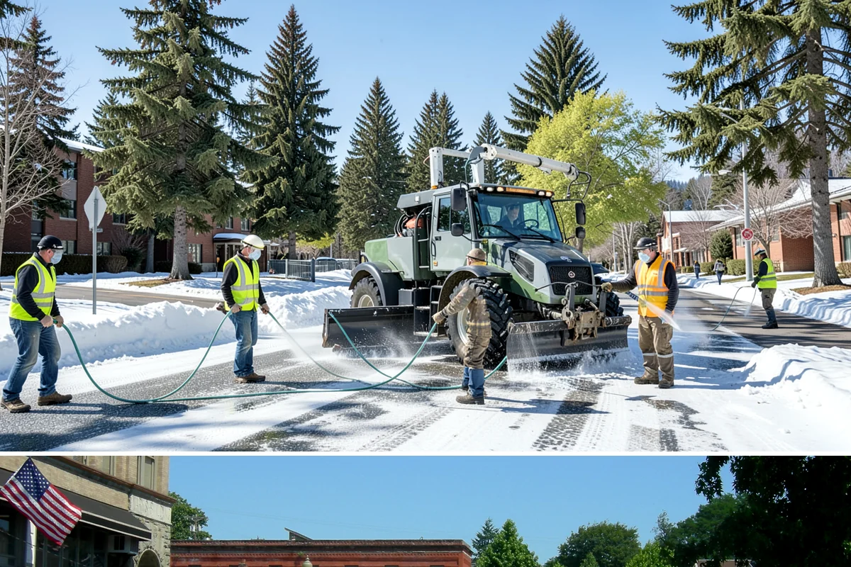 Pole Base Cleaning in Snohomish, Snohomish County, WA - Cleaning is well-suited to spring and summer, and after winter to remove accumulated de-icing residue.