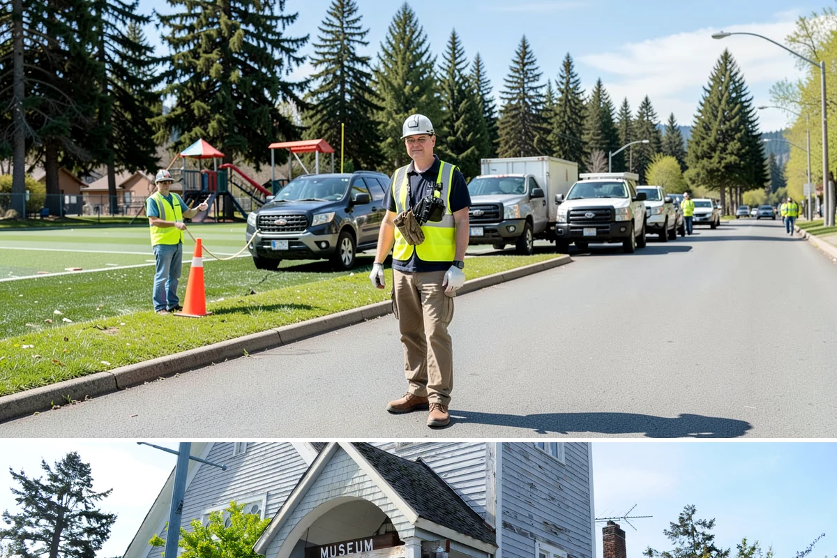 Pole Base Cleaning in Steilacoom, Pierce County, WA - Cleaning is well-suited to spring and summer, and after winter to remove accumulated de-icing residue.