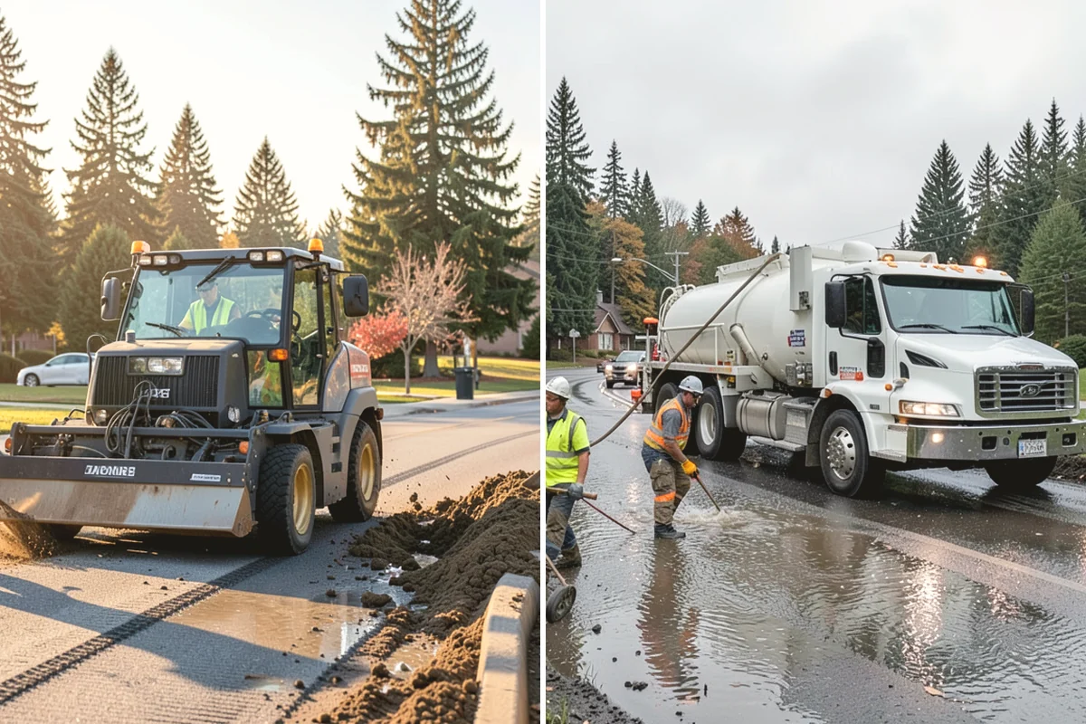 Pole Base Cleaning in Tukwila, King County, WA - Clear vegetation and debris from around each base