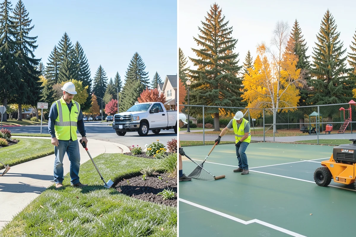 Pole Base Cleaning in Wilkeson, Pierce County, WA - Clear vegetation and debris from around each base