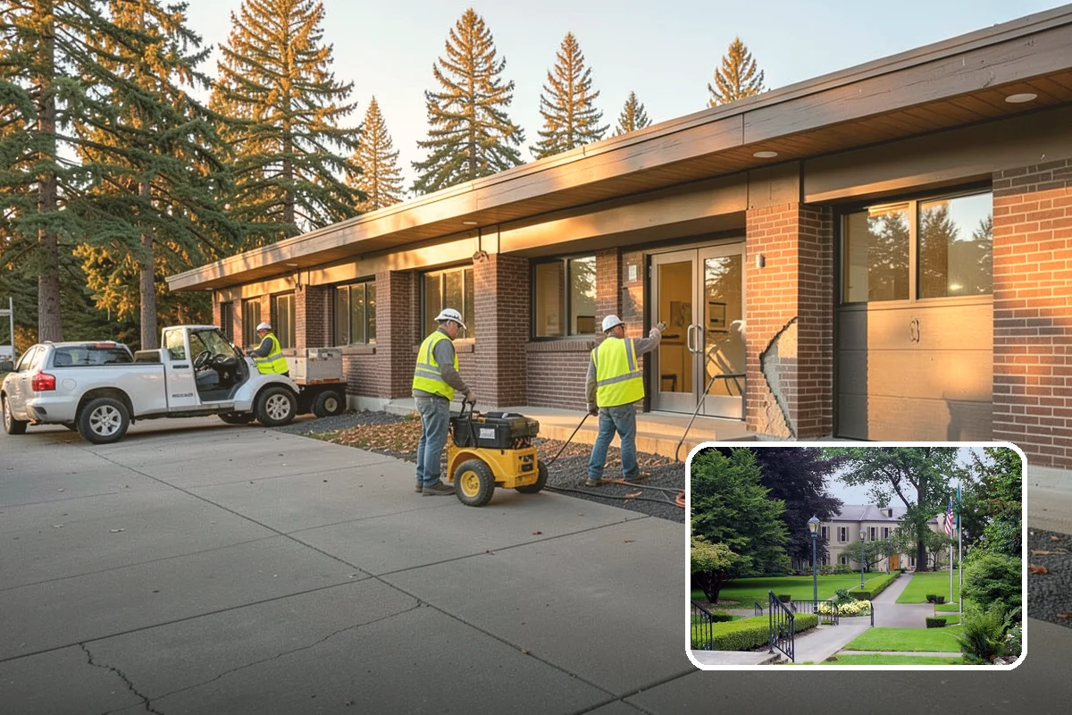 Pole Base Cleaning in Woodinville, King County, WA - Slows corrosion of anchor bolts and base plates