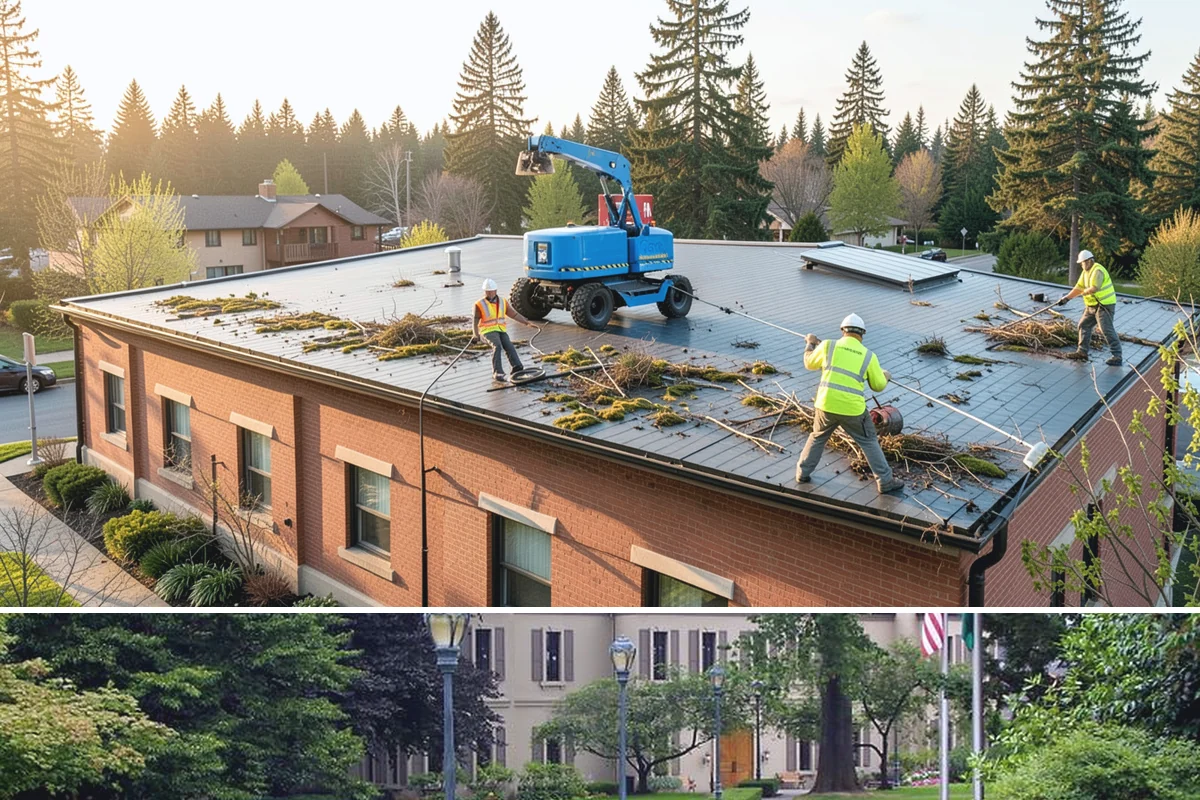 Pole Base Cleaning in Woodinville, King County, WA - Cleaning is well-suited to spring and summer, and after winter to remove accumulated de-icing residue.